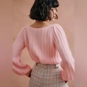 NWT Sezane Aretha Jumper, L, Candy Pink